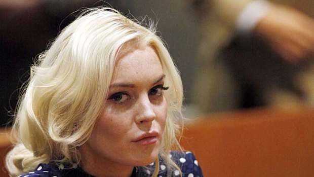 Jailed ...  Lindsay Lohan.