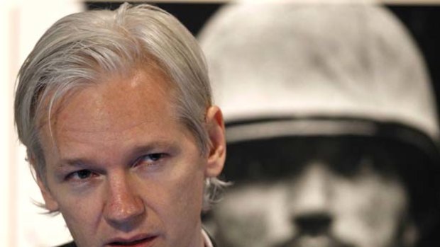 In the dark ... Julian Assange