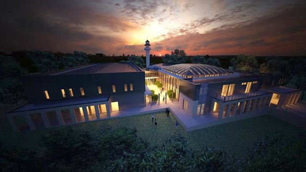 An artist's impression of the proposed mosque for East Bendigo.