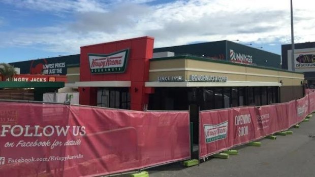 Construction is well underway for Perth's second Krispy Kreme store.