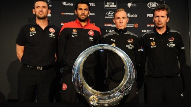 Not happy: Brisbane coach Mike Mulvey was far from impressed with the Wanderers turning up late to the grand final press conference.