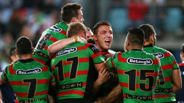 Breaking the drought?: South Sydney win their way into their first grand final in 43 years with victory over arch-rivals Sydney Roosters on Friday night.
