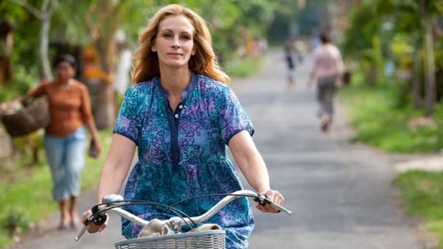 Road less travelled ... Julia Roberts's character searches for happiness after her marriage ends.