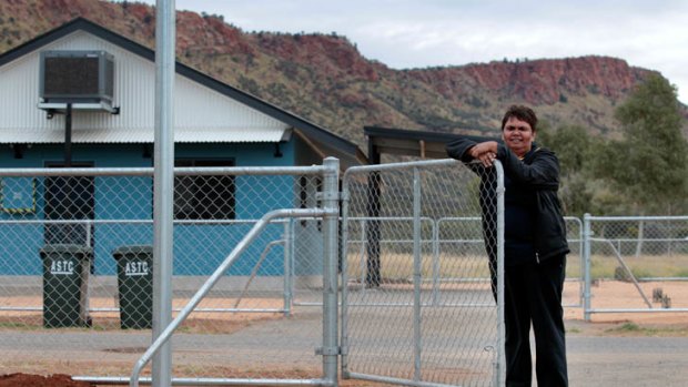 Work in progress ... Roslyn Forrester, a Larapinta Valley resident, says the town camps are now ''heaps better''.