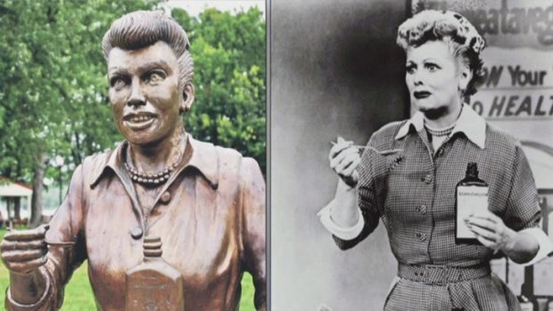 Lucille Balls Scary Lucy Statue To Be Replaced After 20 000 Donation