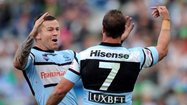 Not just a one man team ... Todd Carney and Jeff Robson are doing their bit to help continue their side's fairytale rise up the ladder.