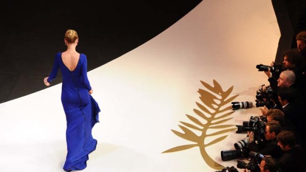 Where to from here? ... actress Uma Thurman takes the stage for the closing ceremony of last month's Cannes festival.