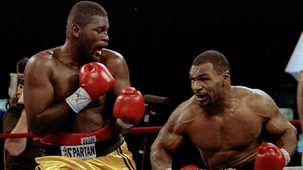 The hard man has softened ... Mike Tyson readies to hit Buster Mathis Jr.