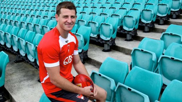 Super quick: Sydney Swans youngster Harry Cunningham.