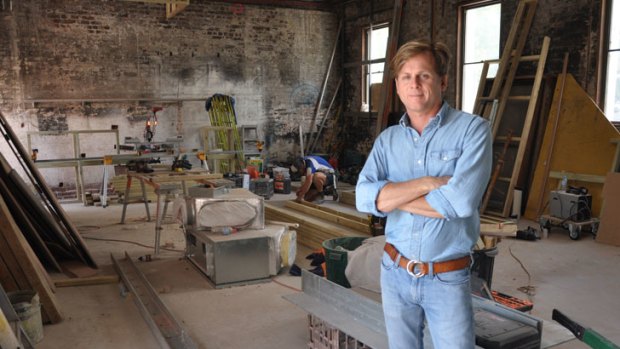 Connections Nightclub owner Tim Brown in the Lounge Bar construction site