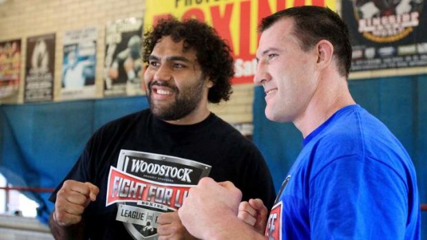 On the card: Paul Gallen and Sam Thaiday will do their bit for charity in the ring.