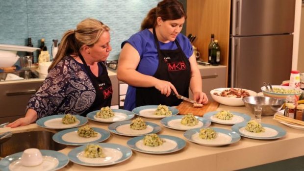 Mother and daughter team Vicky and Celine served up a sort-of-traditional Greek feast at their instant restaurant.