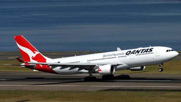 A Qantas A330.