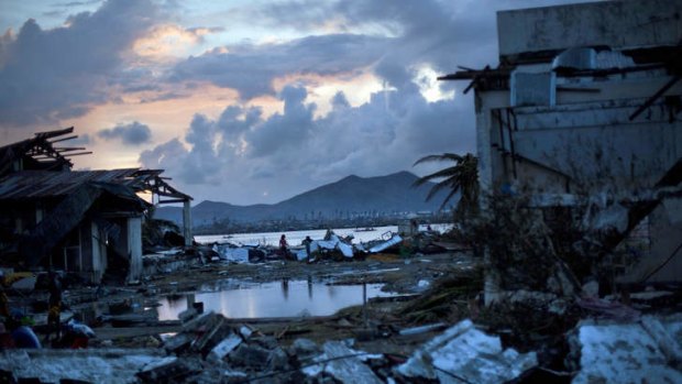Typhoon Haiyan, one of the most powerful storms on record, hit the country's eastern seaboard on Friday, destroying tens of thousands of buildings and displacing hundreds of thousands of people.