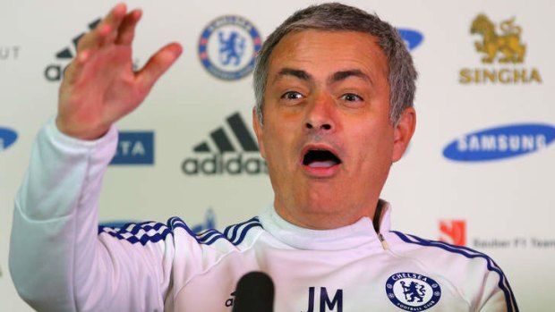 Chelsea manager Jose Mourinho has laughed off Arsene Wenger's conspiracy theories.