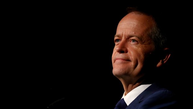 Bill Shorten's address to the Fight for Queensland rally for Labor's Your Child, Our Future, at the Brisbane Convention and Exhibition Centre.
Election 2016 on Opposition Leader Bill Shorten's campaign. Photo: Alex Ellinghausen Saturday 14 May 2016.
