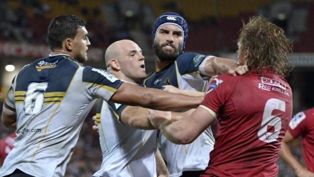 Brumbies hooker Stephen Moore has escaped penalty for a punch on Queensland's Eddie Quirk.