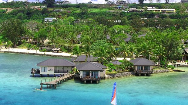 Warwick Le Lagon resort on Vanuatu's main island.