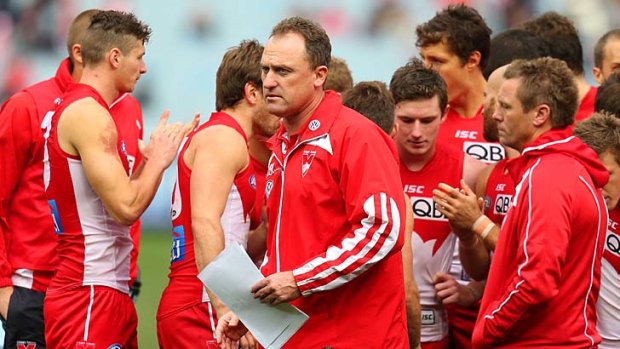 Committed to a youth movement: Swans coach John Longmire.