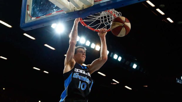 Grand slam: New Zealand forward Tom Abercrombie will be fit to face the Boomers.