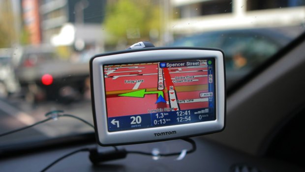 In-car GPS satallite navigation device.