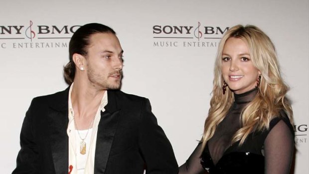 Kevin Federline with former wife, pop princess Britney Spears.
