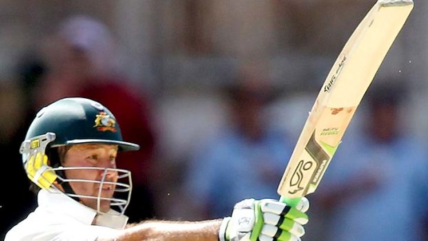 Ricky Ponting breezed to his half-century in the first session.