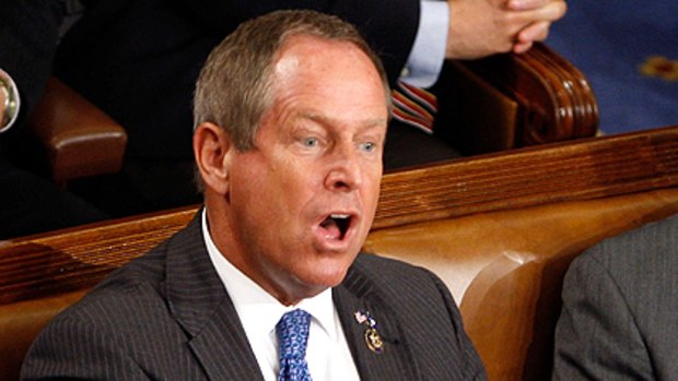Republican lawmaker Joe Wilson, who ruffled feathers by shouting "You lie!" during President Obama's health care speech.