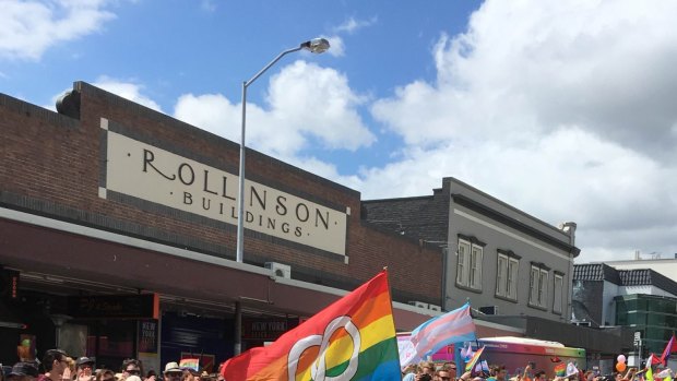 Brisbane Pride Festival march 2016 in Fortitude Valley.?