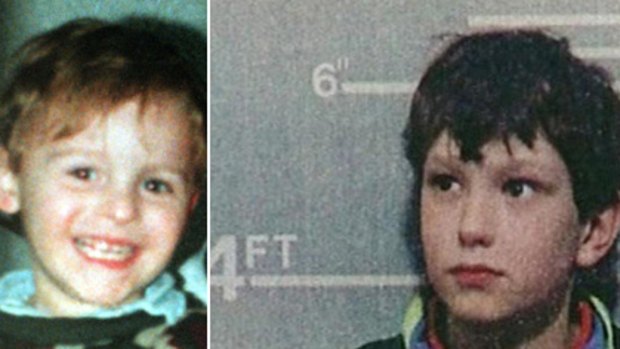 Back in jail ... Jon Venables (right), now 27, was convicted of abducting and murdering toddler James Bulger in 1993.