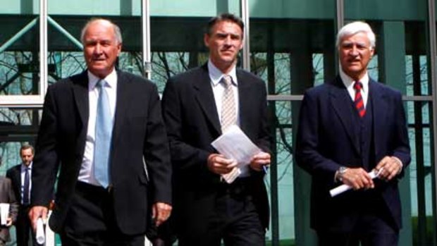 Independent thinkers ... Tony Windsor, Rob Oakeshott and Bob Katter.