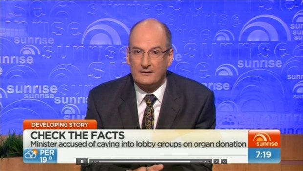 David Koch resigned from the Organ and Tissue Authority's advisory council on live television.