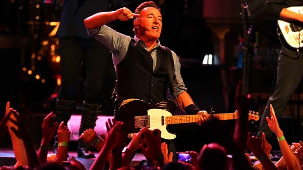Hungry for more: Bruce Springsteen and the E street band shone at the Allphones Arena.