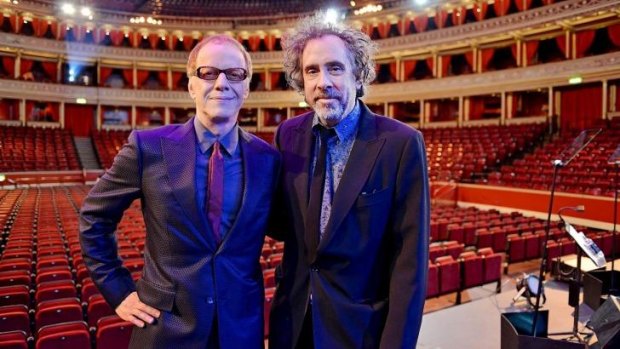 Like family: Danny Elfman and long-time collaborator Tim Burton.