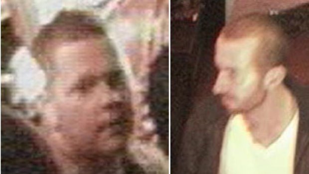 Two men police want to speak to over the assault.