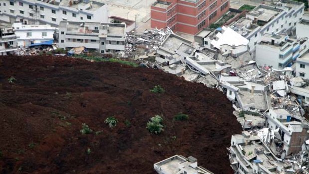 Natural disaster ... the Sichuan landslide.