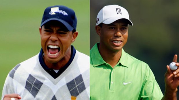 New man … Tiger Woods's raw energy of past years has been replaced by a more demure image.