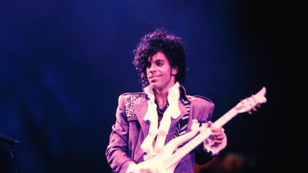 Legal tangle ... Prince on stage during his 1984 Purple Rain tour.