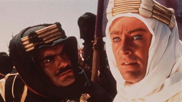 Peter O'Toole and Sharif in 1962's <i>Lawrence of Arabia.</i>