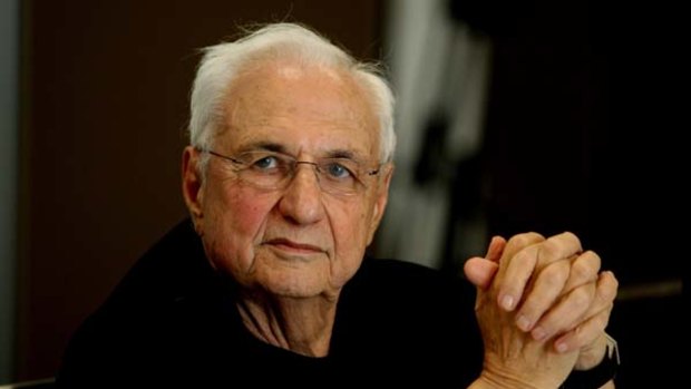 Architect Frank Gehry, pictured yesterday.