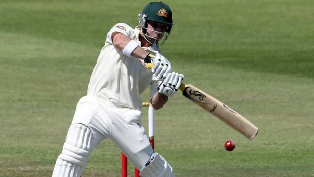 Top target ... Phillip Hughes hit a century in both innings of the Durban Test in 2009, but Steyn says the Proteas will make it tougher for him this time.