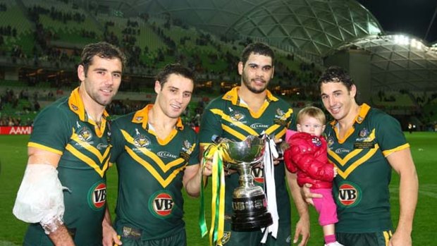 Shooting for the stars ... Storm think they can keep Cameron Smith, Cooper Cronk, Greg Inglis and Billy Slater.
