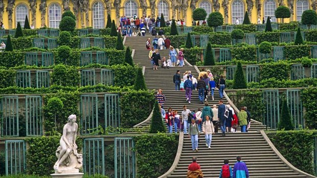 Pearls of Potsdam ... Sanssouci Palace, the summer home of Frederick the Great.