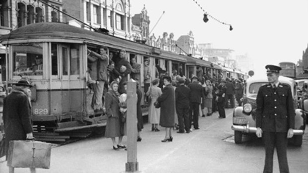 Trams as they were ... Sydney, 1949.