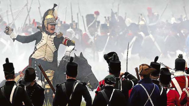 Brandishing guns and bayonets near Waterloo, just south of Brussels, some 1,200 men from 12 countries gathered on Sunday to re-enact the 1815 battle that ended Napoleon's imperial dream.  <i>Picture: REUTERS/Thierry Roge</i>