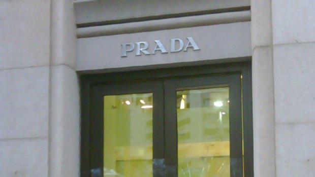 Ransacked ... the Prada store this morning.