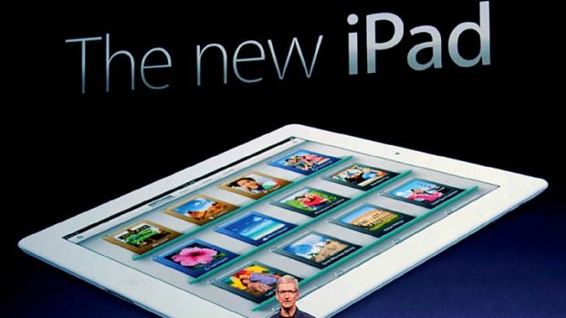 Apple CEO Tim Cook launches the new iPad in March this year.