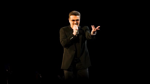 George Michael performs in Sydney in February 2010.