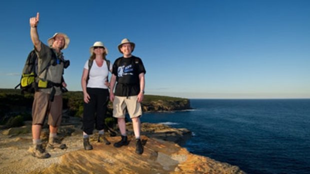 Royal Coast Walks founder Ian Wells (left) loves showing visitors his own 'backyard'.