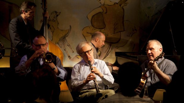 Jamming ... Woody Allen and the Eddy Davis Jazz Band play at the Carlyle Hotel.